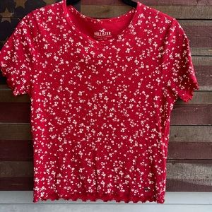 NWOT Hollister Stretch rib knit Baby Tee medium
